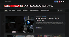 Desktop Screenshot of bigheadamusements.com
