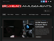 Tablet Screenshot of bigheadamusements.com